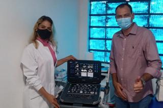 Saúde de Nova Bandeirantes beneficiada com aparelho de Ultrassom entre outros equipamentos.
