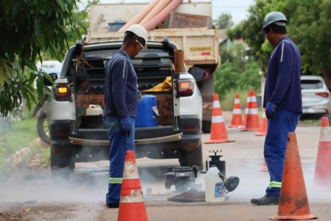 Testes de fumaça identificam irregularidades nas redes de esgoto em Alta Floresta