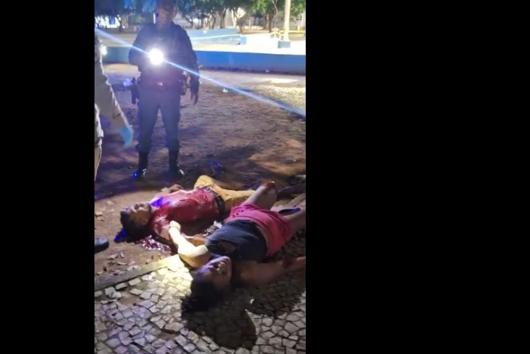 Crime na Praça Cívica: Homem é morto e mulher fica ferida
