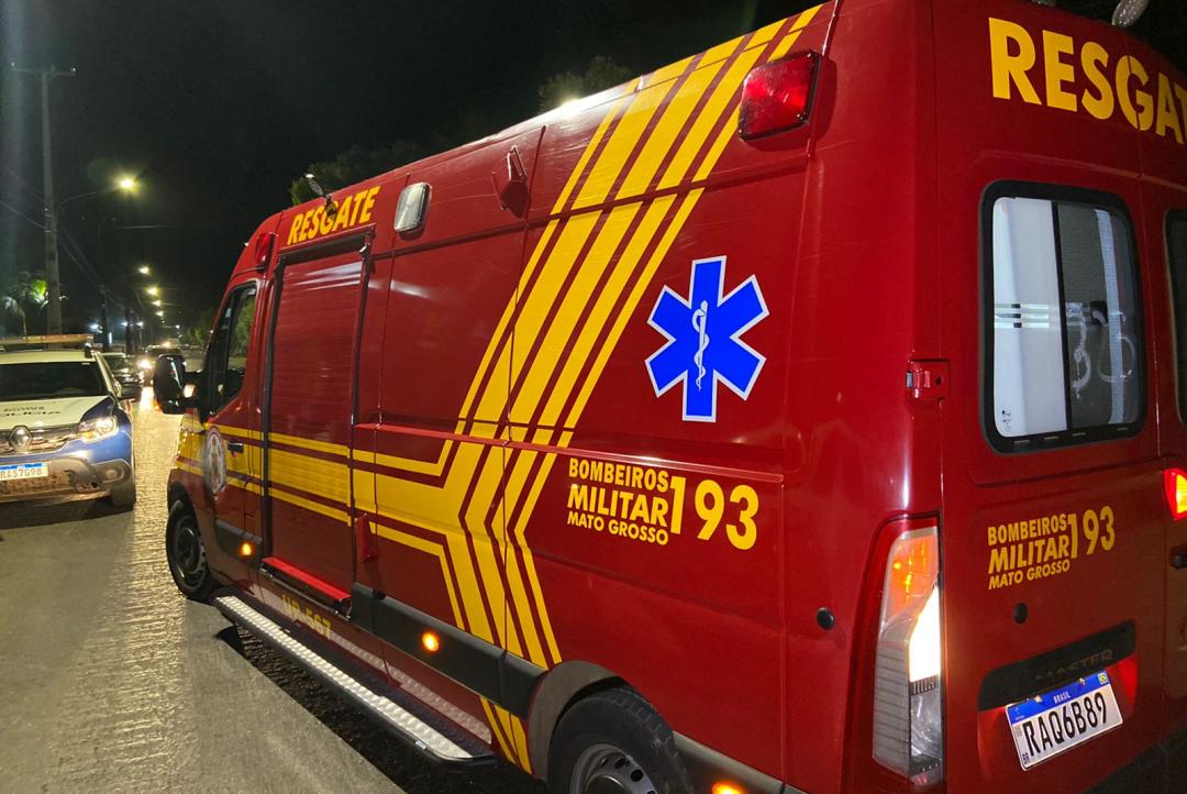 AF: Motociclista fica ferido em acidente na Avenida Unemat