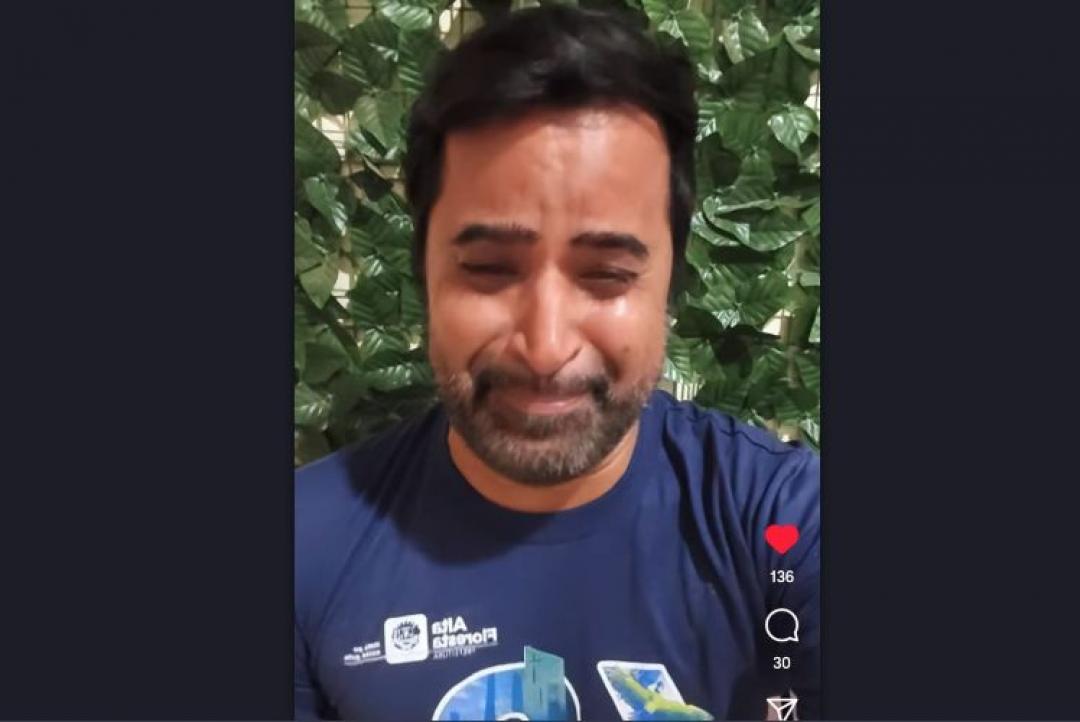 Enfermeiro chora ao denunciar perseguição á servidores da saúde em Alta Floresta  