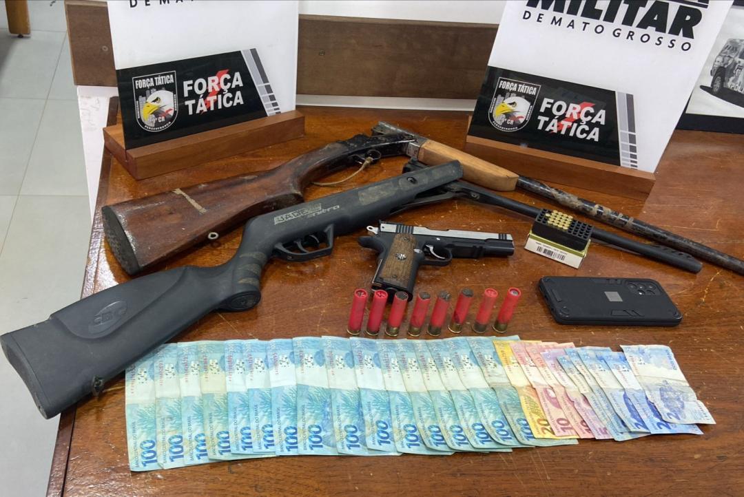 Idoso é preso por ameaçar familiares com espingarda em Alta Floresta