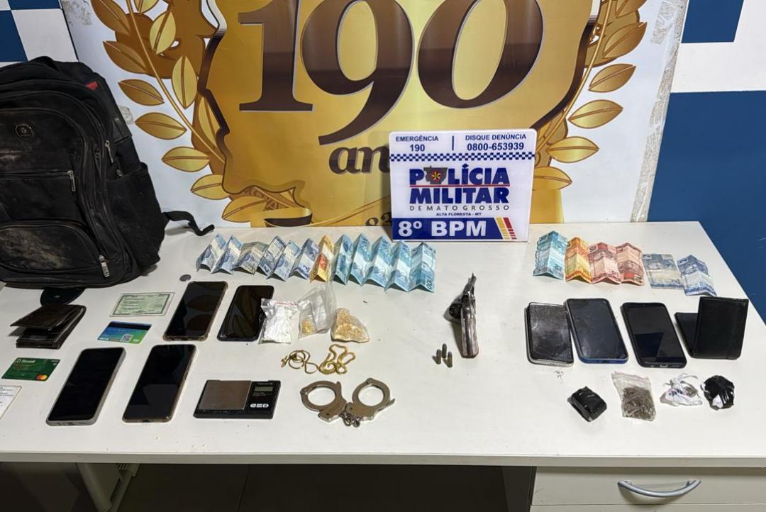 Companheira de suspeito morto em confronto é presa por tráfico de drogas em Alta Floresta